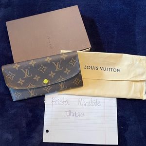 Louis Vuitton Emilie Wallet- Acid Yellow 💛 💚